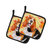 Basset Hound Fall Pair of Pot Holders