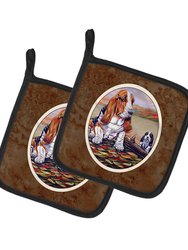 Basset Hound Pair of Pot Holders