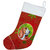 Basset Hound Red and Green Snowflakes Holiday Christmas Christmas Stocking