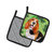 Basset Hound St Patrick's Pair of Pot Holders