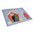 BB2847LCB Dog House Collection Cocker Spaniel Black & Tan Glass Cutting Board - Large