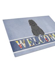 BB5655LCB Bouvier Des Flandres Welcome Glass Cutting Board - Large