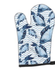 Beach Watercolor Fishes Oven Mitt