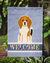 Beagle Tricolor Welcome Garden Flag 2-Sided 2-Ply