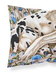 Bed of Roses Dalmatian Fabric Standard Pillowcase