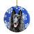 Belgian Sheepdog Winter Snowflakes Holiday Ceramic Ornament