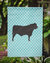 Black Angus Cow Blue Check Garden Flag 2-Sided 2-Ply
