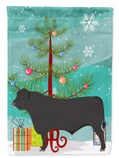 Caroline's Treasures Black Angus Cow Christmas Garden Flag 2-Sided 2-Ply product
