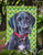 Black Great Dane Puppy St. Patrick's Day Shamrock Garden Flag 2-Sided 2-Ply