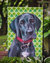 Black Great Dane Puppy St. Patrick's Day Shamrock Garden Flag 2-Sided 2-Ply