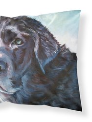 Black Labrador Face Fabric Standard Pillowcase