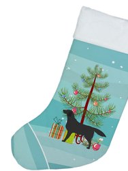 Black Labrador Retriever Merry Christmas Tree Christmas Stocking