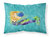 Blonde Mermaid on Teal Fabric Standard Pillowcase