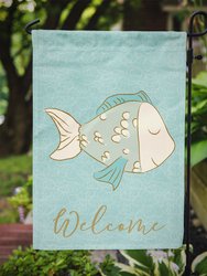 Blue Fish Garden Flag 2-Sided 2-Ply