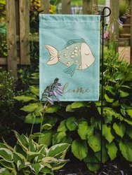 Blue Fish Garden Flag 2-Sided 2-Ply