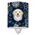 Blue Flowers Golden Retriever Ceramic Night Light