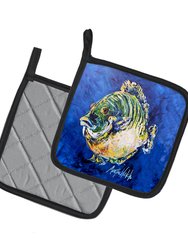Blue Gill Pair of Pot Holders