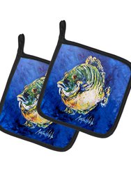 Blue Gill Pair of Pot Holders