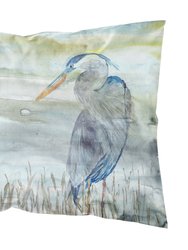 Blue Heron Watercolor Fabric Standard Pillowcase