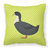 Blue Swedish Duck Green Fabric Decorative Pillow