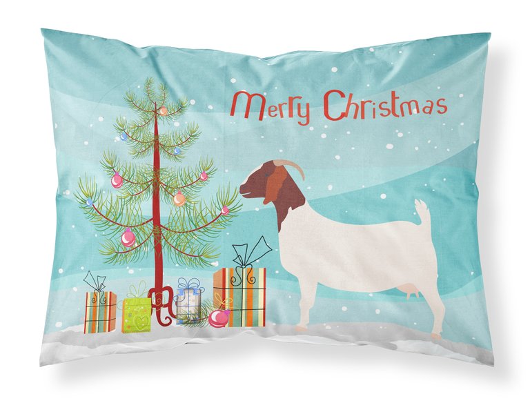 Boer Goat Christmas Fabric Standard Pillowcase
