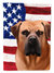 Boerboel Dog American Flag Garden Flag 2-Sided 2-Ply