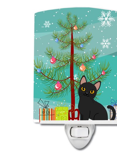 Caroline's Treasures Bombay Cat Merry Christmas Tree Ceramic Night Light product