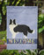 Border Collie Welcome Garden Flag 2-Sided 2-Ply