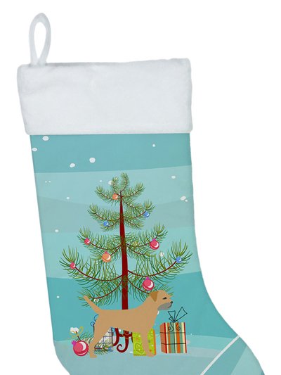 Caroline's Treasures Border Terrier Merry Christmas Tree Christmas Stocking product