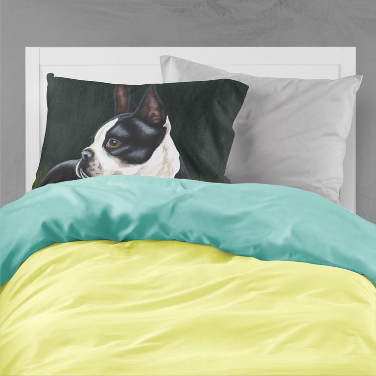 Boston Terrier Beauty Fabric Standard Pillowcase