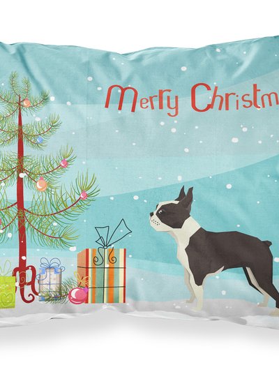 Caroline's Treasures Boston Terrier Christmas Tree Fabric Standard Pillowcase product