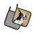 Boston Terrier Wipe your Paws Pair of Pot Holders