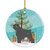 Bouvier des Flandres Christmas Ceramic Ornament