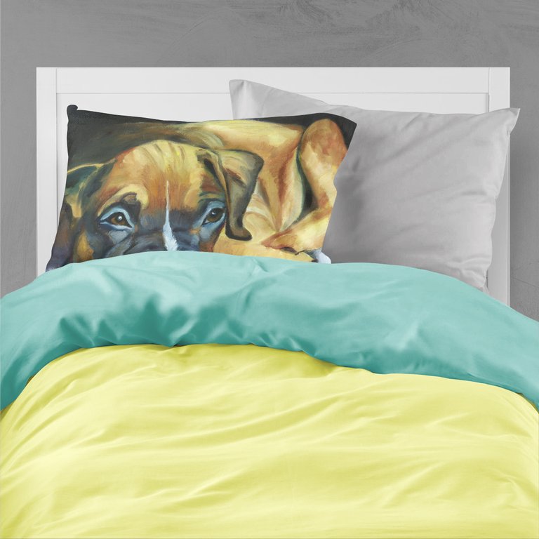Boxer Pup Fabric Standard Pillowcase
