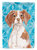 Brittany Spaniel Winter Garden Flag 2-Sided 2-Ply