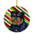 Brussels Griffon Candy Cane Holiday Christmas Ceramic Ornament