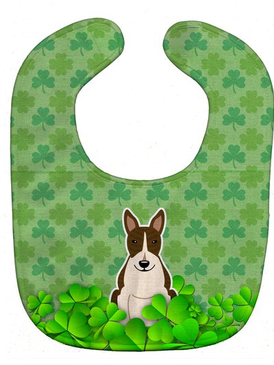 Caroline's Treasures Bull Terrier Dark Brindle Shamrocks Baby Bib product