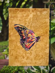 Butterfly On Gold Garden Flag 2-Sided 2-Ply