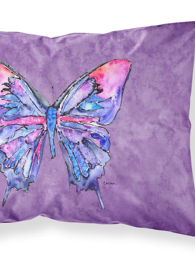 Caroline's Treasures Butterfly on Purple Fabric Standard Pillowcase product