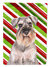 Candy Cane Holiday Christmas Schnauzer Garden Flag 2-Sided 2-Ply