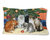 Cats under the Christmas Tree Fabric Standard Pillowcase
