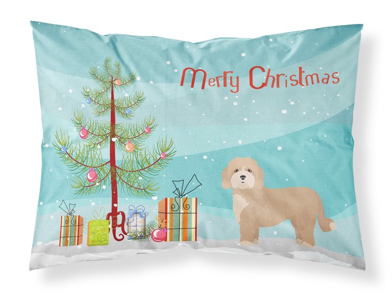 Cavachon Christmas Tree Fabric Standard Pillowcase