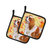 Cavalier Spaniel Fall Pair of Pot Holders