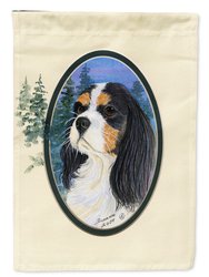 Cavalier Spaniel Garden Flag 2-Sided 2-Ply