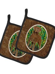 Chesapeake Bay Retriever Pair of Pot Holders