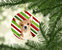 Chihuahua Candy Cane Christmas Ceramic Ornament