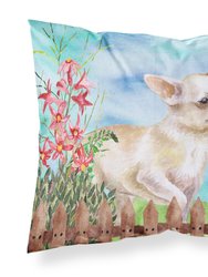 Chihuahua Leg up Spring Fabric Standard Pillowcase