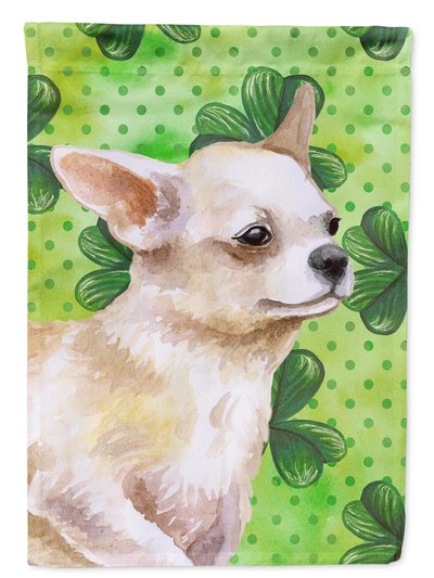 Caroline's Treasures Chihuahua Leg Up St Patrick's Garden Flag 2-Sided 2-Ply product