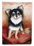 Chihuahua Long Hair Garden Flag 2-Sided 2-Ply