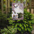 Chihuahua White Flowers Garden Flag 2-Sided 2-Ply